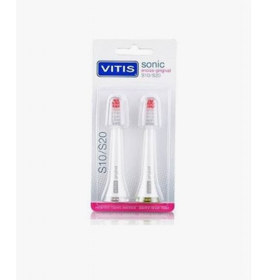 CEPILLO DENTAL ELECTRICO VITIS SONIC S10 / S20 ENCIAS 2 UNIDADES CABEZAL RECAMBIO