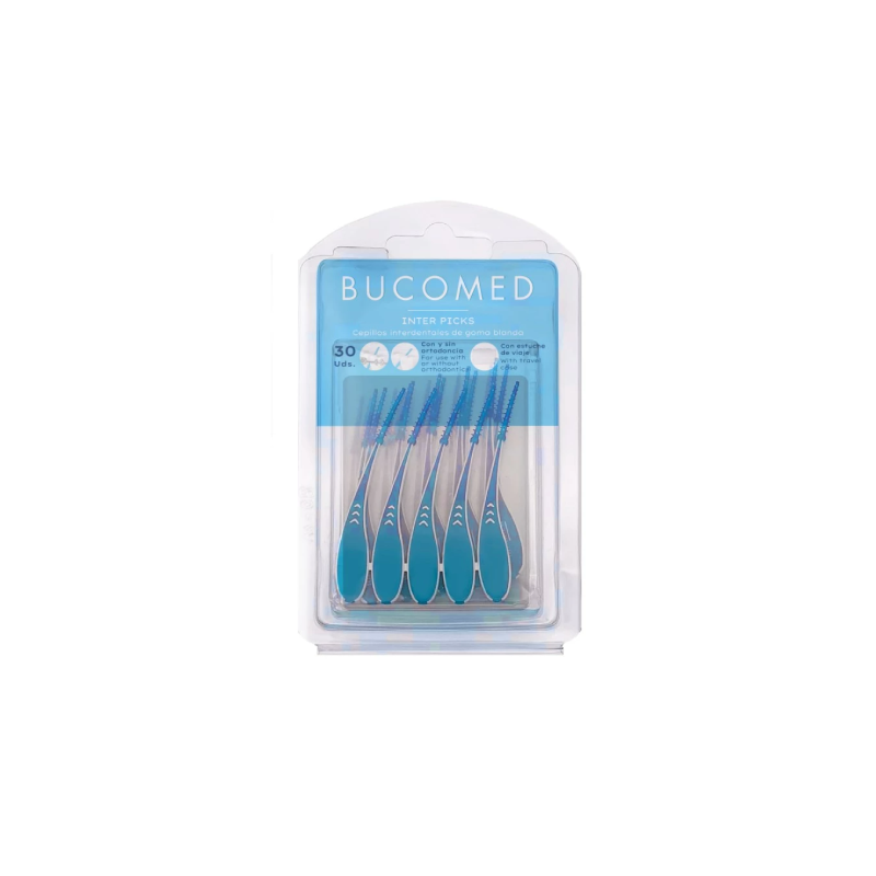 BUCOMED CEPILLO INTERDENTAL INTER-PICKS GOMA 30 UNIDADES BUCOMED CEPILLO INTERDENTAL INTER-PICKS GOMA 30 UNIDADES