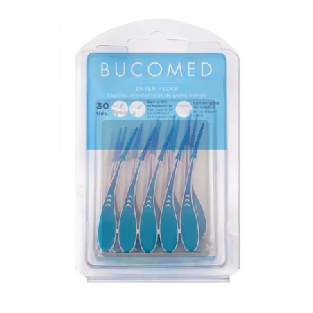  BUCOMED CEPILLO INTERDENTAL INTER-PICKS GOMA 30 UNIDADES 