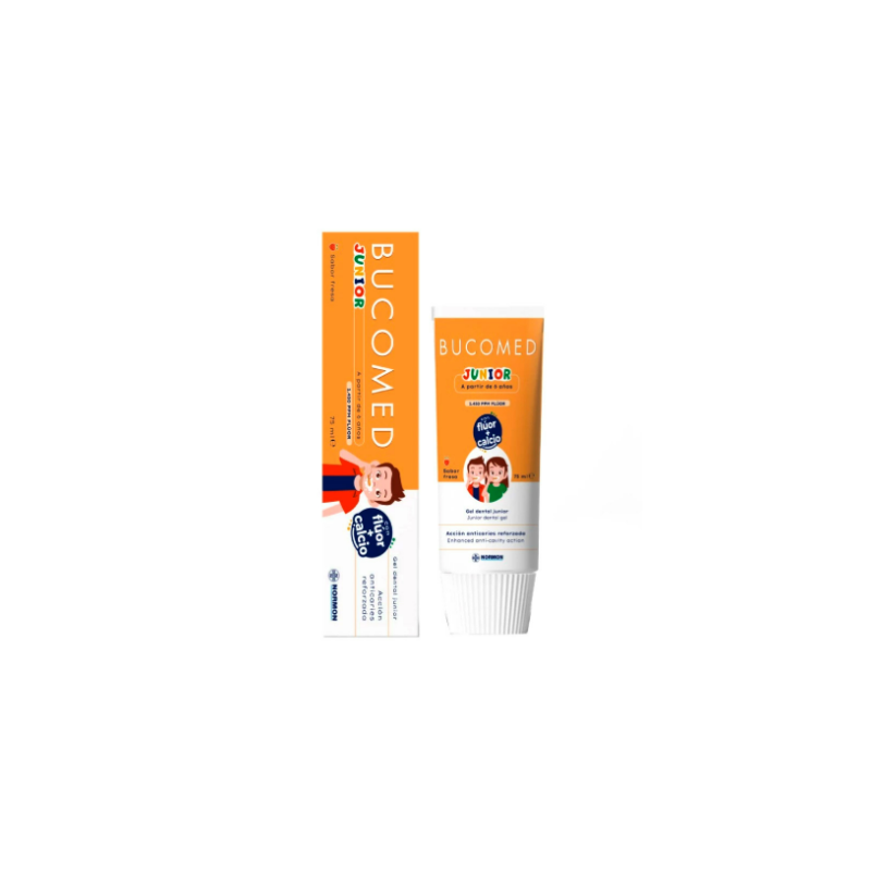 BUCOMED GEL DENTAL JUNIOR 1 TUBO 75 ML SABOR FRESA BUCOMED GEL DENTAL JUNIOR 1 TUBO 75 ML SABOR FRESA