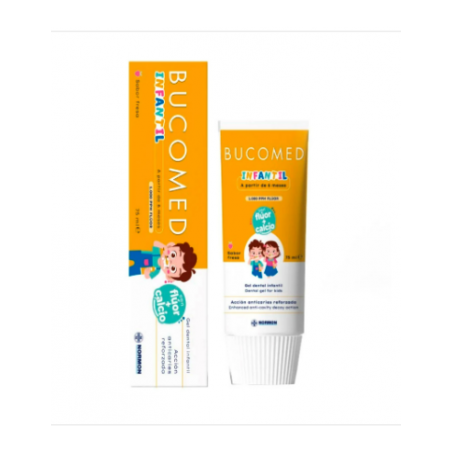  BUCOMED GEL DENTAL INFANTIL 1 TUBO 75 ML SABOR FRESA 