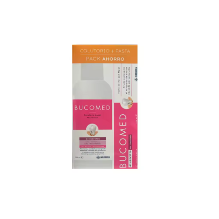  BUCOMED PASTA GINGIVITIS + COLUTORIO GINGIVITIS 1 TUBO 125 ML SABOR MENTA + 1 ENVASE 500 ML PACK 