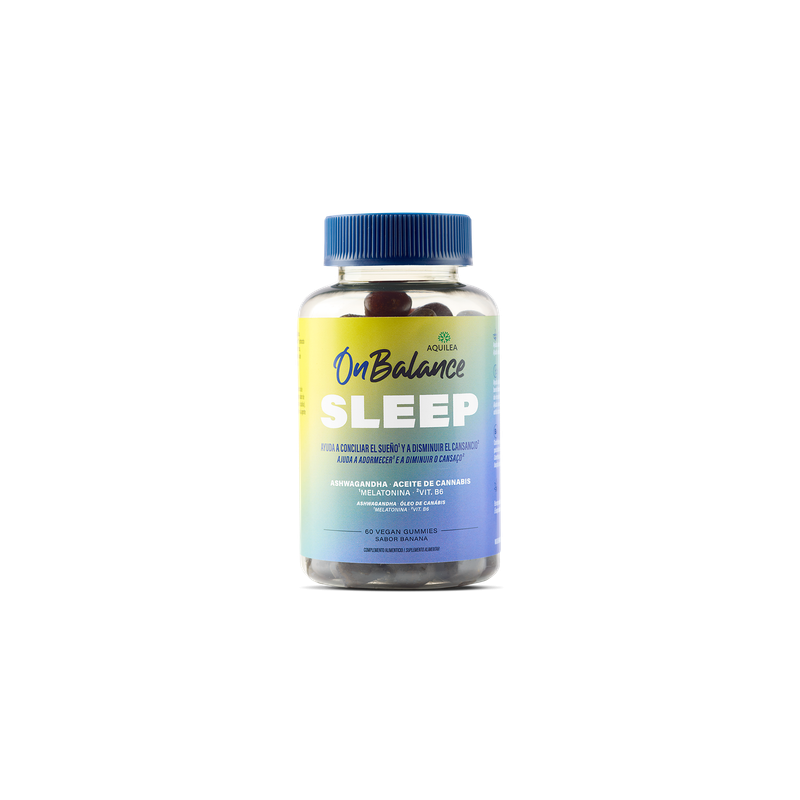 AQUILEA ONBALANCE SLEEP 60 GOMINOLAS SABOR BANANA AQUILEA ONBALANCE SLEEP 60 GOMINOLAS SABOR BANANA