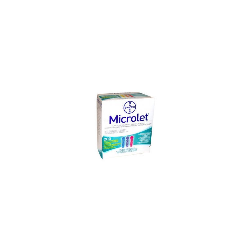 MICROLET LANCETAS COLORES 200 UND BAYER MICROLET LANCETAS COLORES 200 UND BAYER