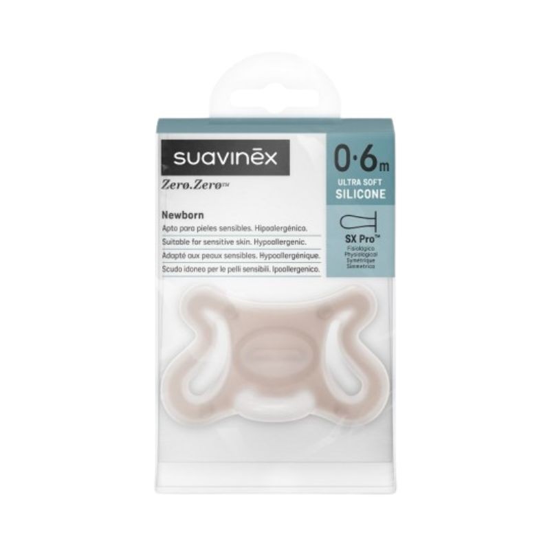 SUAVINEX ZERO.ZERO CHUPETE SILICONA FISIOLOGICO SX PRO  0-6 MESES ALMOND