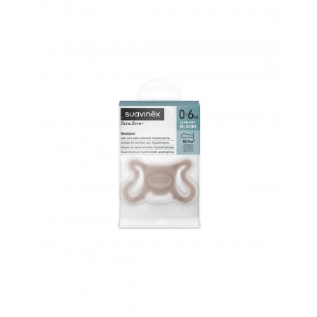  SUAVINEX ZERO.ZERO CHUPETE SX PRO SILICONA FISIOLOGICO -2-2 MESES CARAMEL 