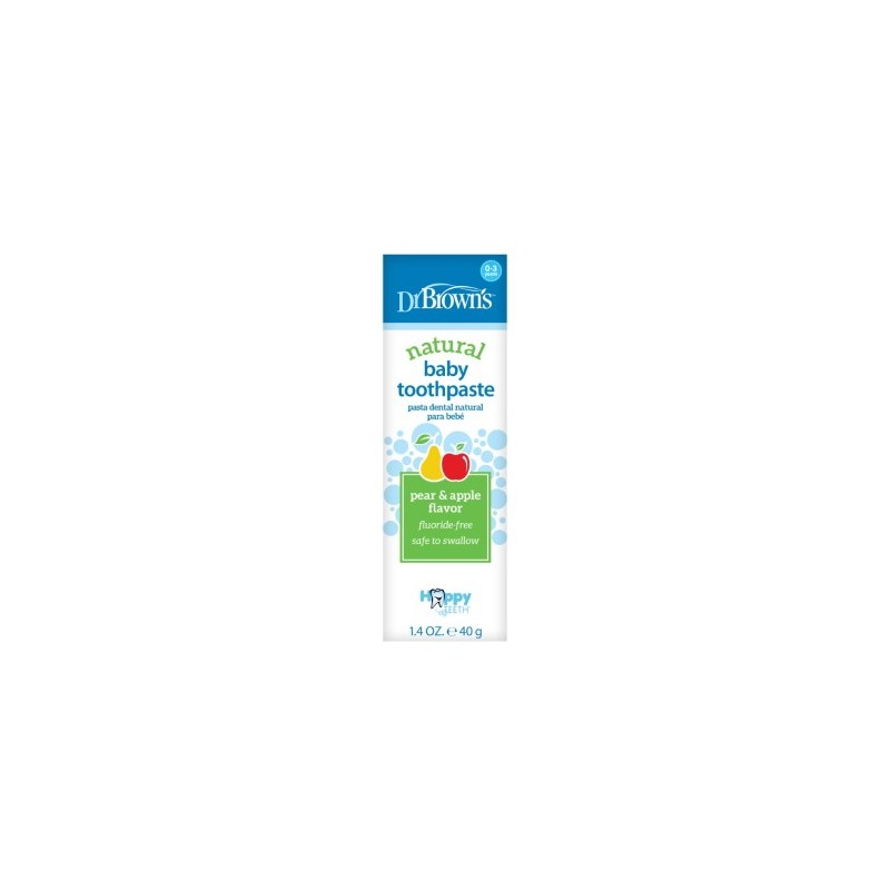 DR BROWN´S PASTA DENTAL INFANTIL BEBE 40 G PERA Y MANZANA