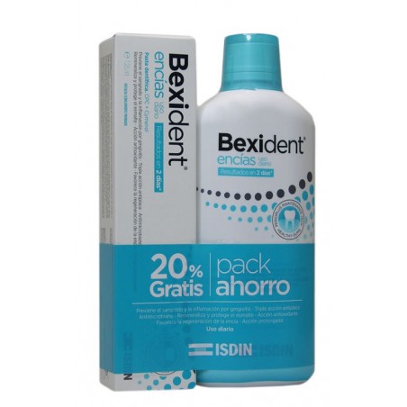  BEXIDENT PACK ENCIAS USO DIARIO TRICLOSAN COLUTORIO 500ML +PASTA 125ML 