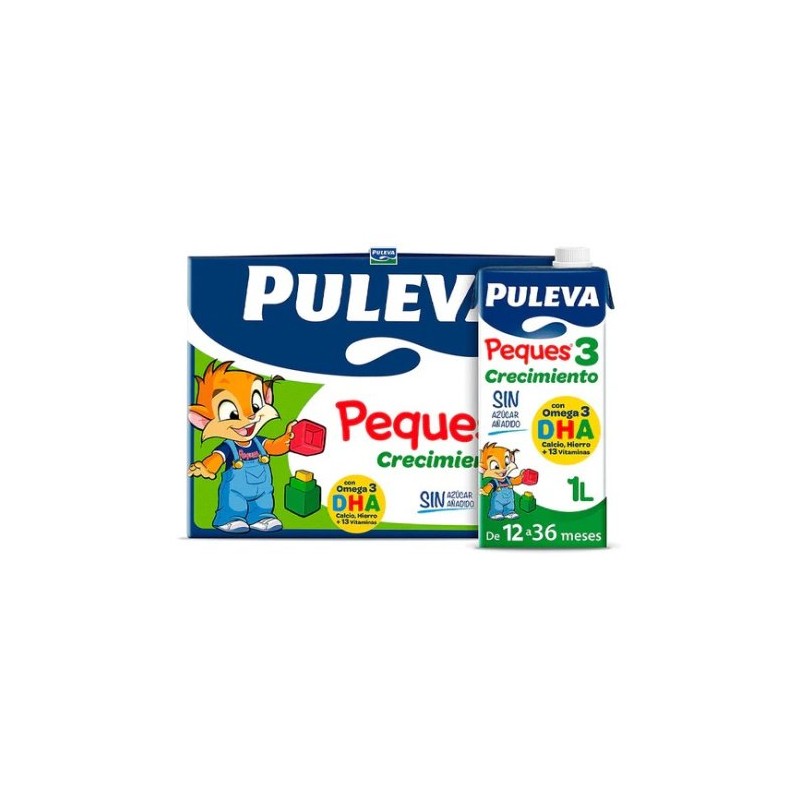 PULEVA PEQUES 3 CRECIMIENTO 6 BRIKS 1000 ML PULEVA PEQUES 3 CRECIMIENTO 6 BRIKS 1000 ML