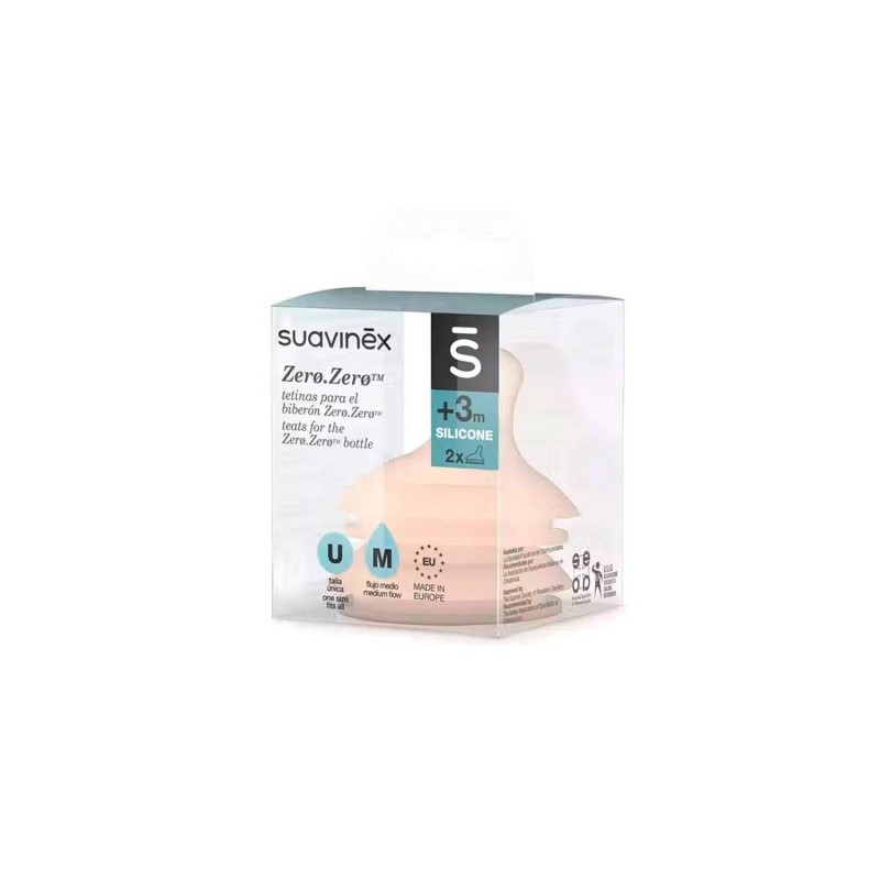 SUAVINEX TETINA ZERO.ZERO SILICONA ANTICOLICO FLUJO M +3 SUAVINEX TETINA ZERO.ZERO SILICONA ANTICOLICO FLUJO M +3