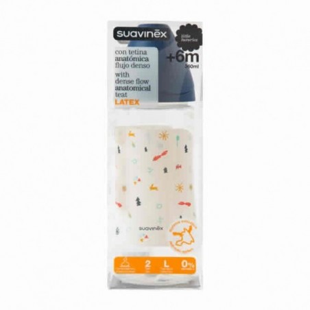  SUAVINEX BIBERON TETINA ANATOMICA SILICONA +6 FLUJO DENSO TALLA 2 360 ML 