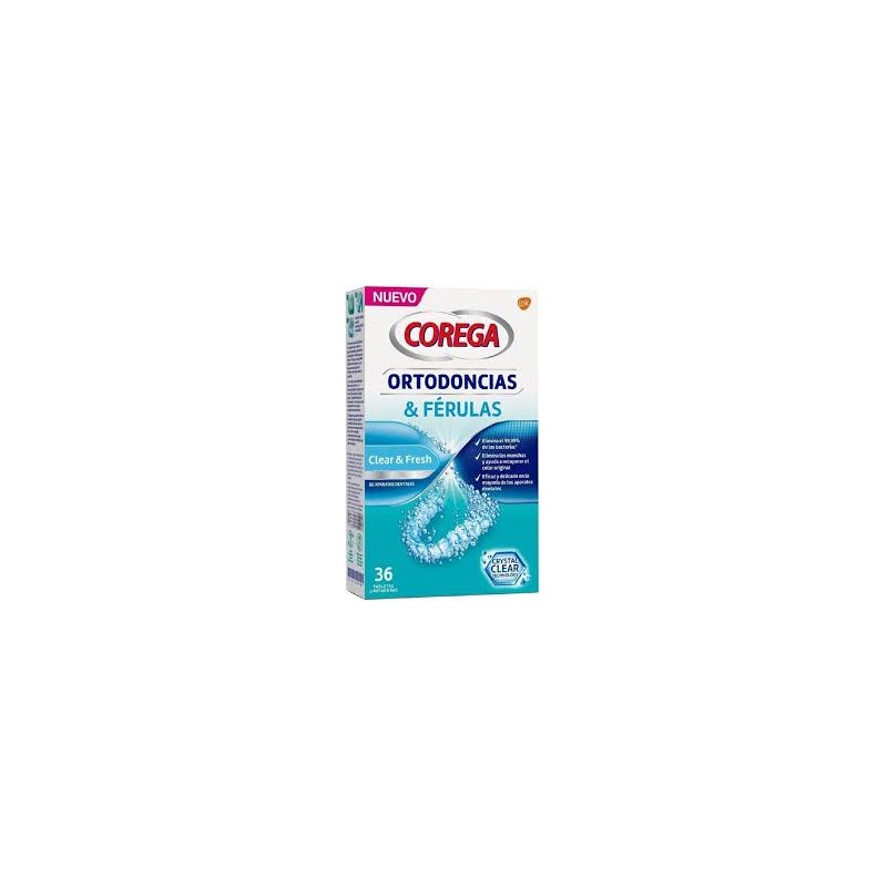 COREGA ORTODONCIAS & FERULAS 36 TABLETAS LIMPIADORAS COREGA ORTODONCIAS & FERULAS 36 TABLETAS LIMPIADORAS