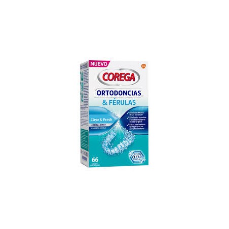  COREGA ORTODONCIAS & FERULAS 66 TABLETAS LIMPIADORAS 