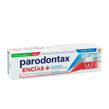  PARODONTAX ENCIAS + ALIENTO & SENSIBILIDAD  EXTRA FRESH 1 TUBO 75 ML 