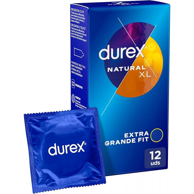 DUREX NATURAL XL EXTRAGRANDES 12 UDS DUREX NATURAL XL EXTRAGRANDES 12 UDS