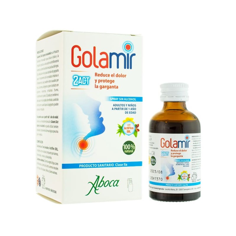 GOLAMIR 2ACT SPRAY SIN ALCOHOL 30 ML SPRAY GOLAMIR 2ACT SPRAY SIN ALCOHOL 30 ML SPRAY