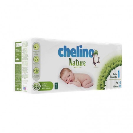  PAÑAL INFANTIL CHELINO NATURE TALLA 1 28 UNIDADES 