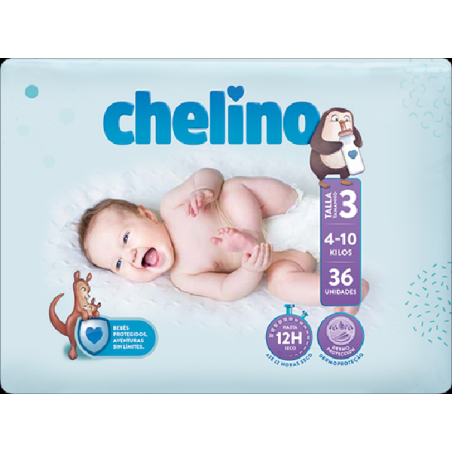  PAÑAL CHELINO T3 4-10 KG 36 