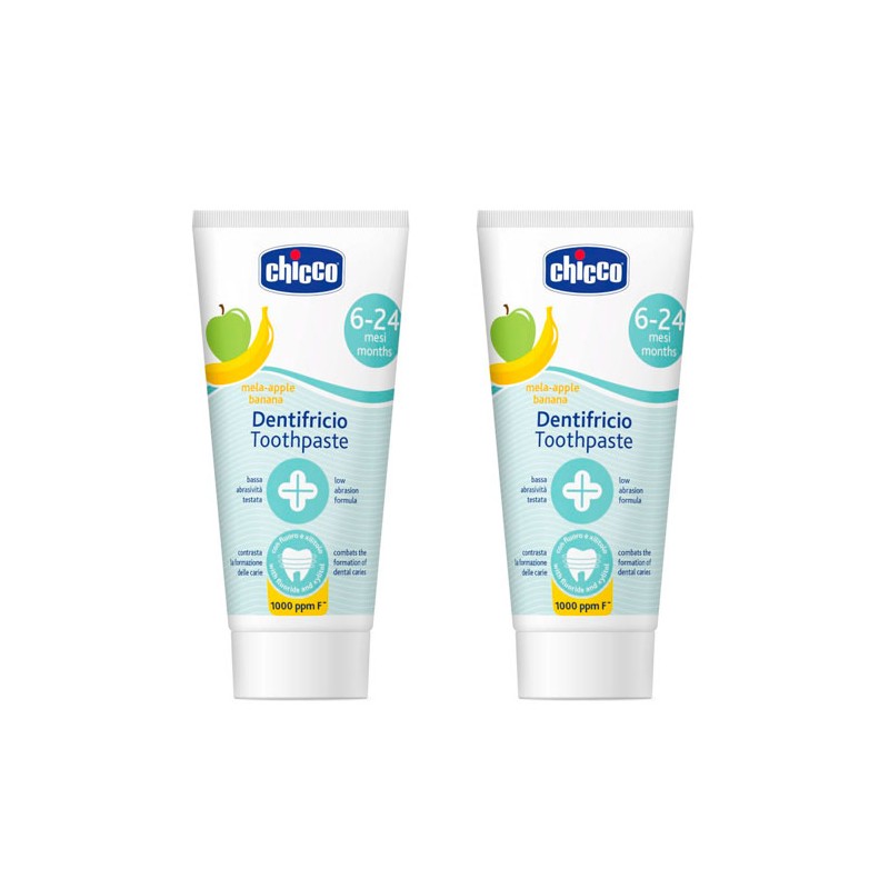 CHICCO PASTA DENTAL INFANTIL DUPLO 50 ML SABOR PLATANO/MANZANA CHICCO PASTA DENTAL INFANTIL DUPLO 50 ML SABOR PLATANO/MANZANA