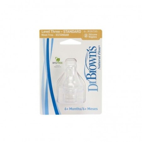  TETINA DR BROWNS ESTANDAR 3(+6 MESES) 2U 