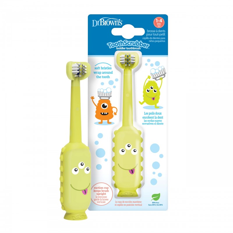 DR BROWN´S CEPILLO DENTAL INFANTIL 1-4 AÑOS MONSTRUO VERDE