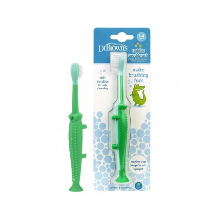  DR BROWN´S CEPILLO DIENTES 1-4 AÑOS COCODRILO 