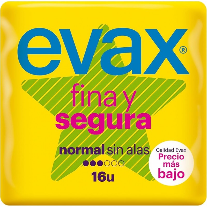 EVAX FINA SEGURA COMP NORMAL 16 UDS EVAX FINA SEGURA COMP NORMAL 16 UDS