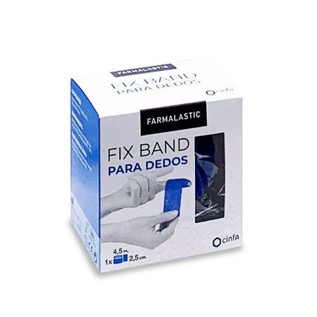  FARMALASTIC FIX BAND VENDA ELASTICA ADHESIVA PARA DEDOS 4,5 M X 2,5 CM 
