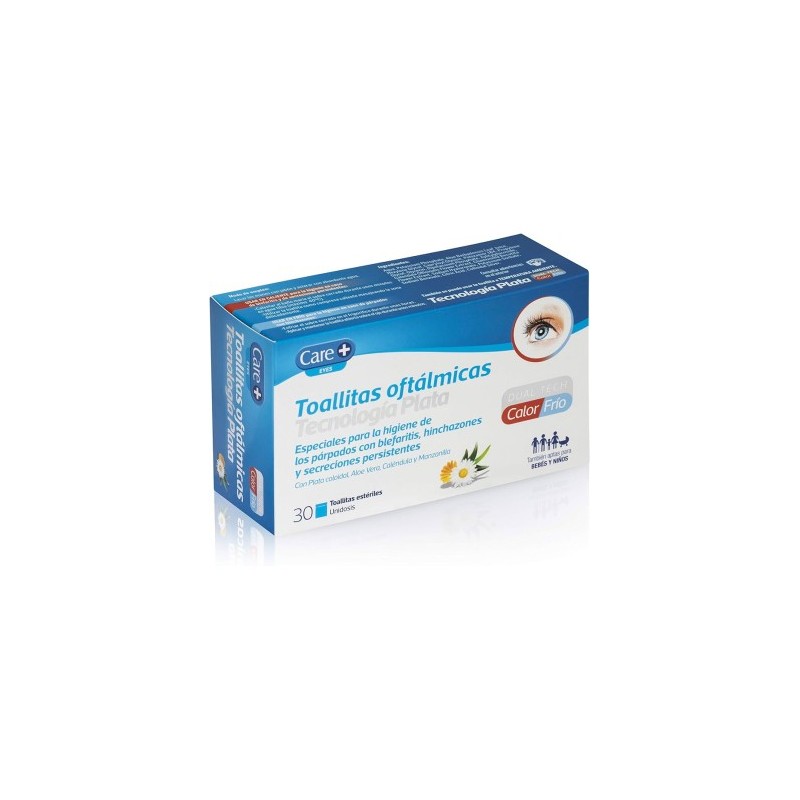 TOALLITAS OFTALMICAS TECNOLOGIA PLATA CARE