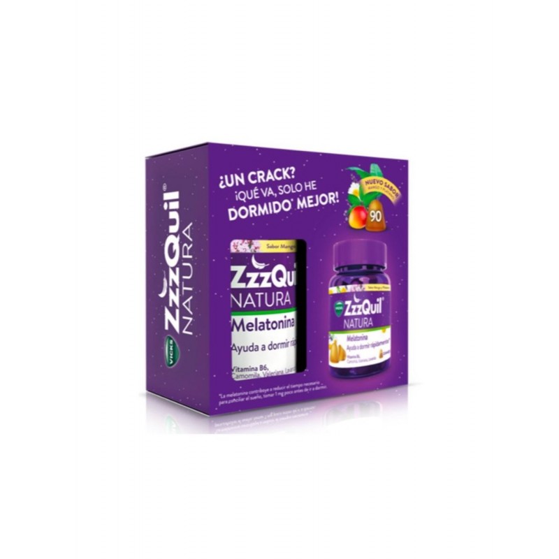 ZZZQUIL NATURA 90 GUMMIES SABOR MANGO & PLATANO PACK ZZZQUIL NATURA 90 GUMMIES SABOR MANGO & PLATANO PACK