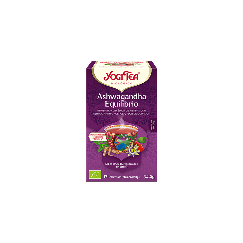 YOGI TEA EQUILIBRIO ASHWAGANDHA 17 BOLSITAS YOGI TEA EQUILIBRIO ASHWAGANDHA 17 BOLSITAS