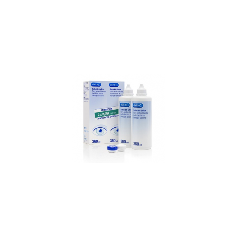 ALVITA SOLUCIÓN ÚNICA 2X360 ML AC.HIALURÓNICO