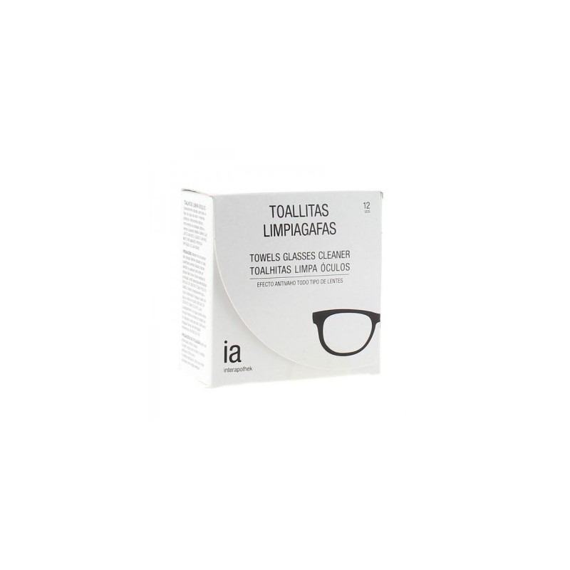 INTERAPOTHEK LIMPIAGAFAS 12 TOALLITAS INTERAPOTHEK LIMPIAGAFAS 12 TOALLITAS
