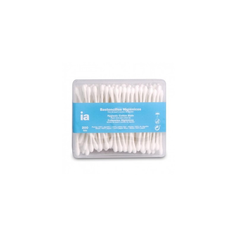 BASTONCILLOS HIGIENICOS INTERAPOTHEK 200 UNIDADES CON PALO DE PAPEL BASTONCILLOS HIGIENICOS INTERAPOTHEK 200 UNIDADES CON PALO DE PAPEL