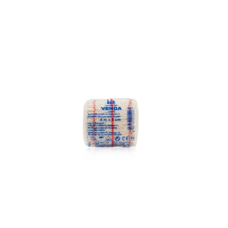 VENDA CREPE INTERAPOTHEK 1 UNIDAD 4 M X 5 CM VENDA CREPE INTERAPOTHEK 1 UNIDAD 4 M X 5 CM