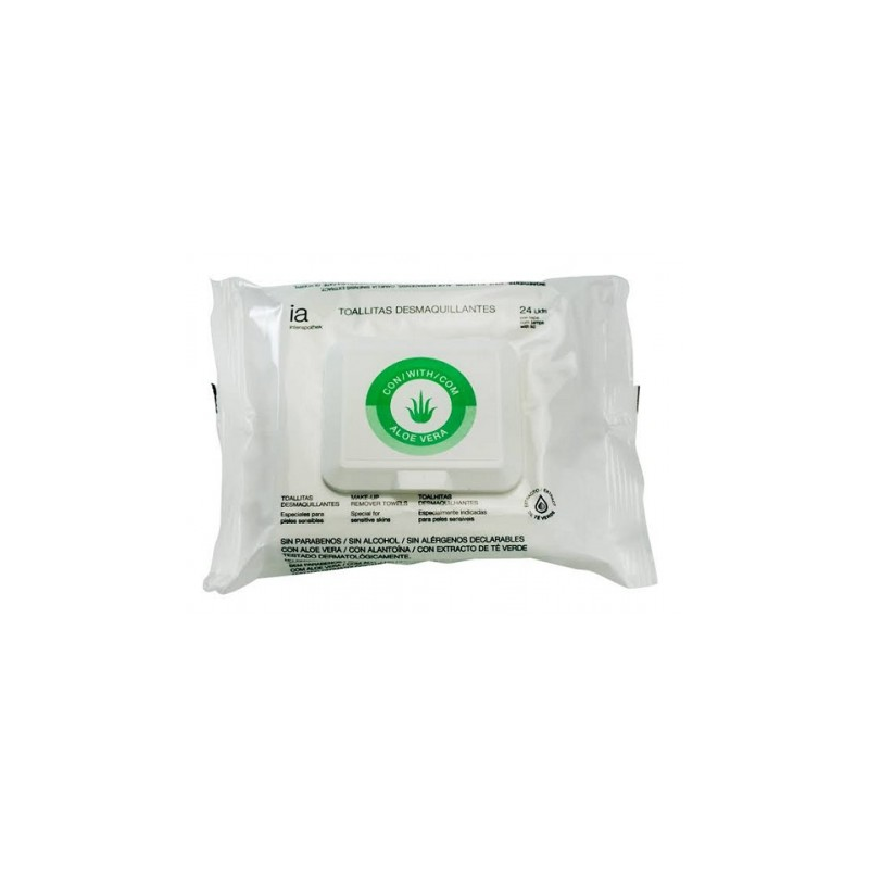 INTERAPOTHEK TOALLITA DESMAQ CON ALOE VERA 24 TOALLITAS CON TAPA INTERAPOTHEK TOALLITA DESMAQ CON ALOE VERA 24 TOALLITAS CON TAPA