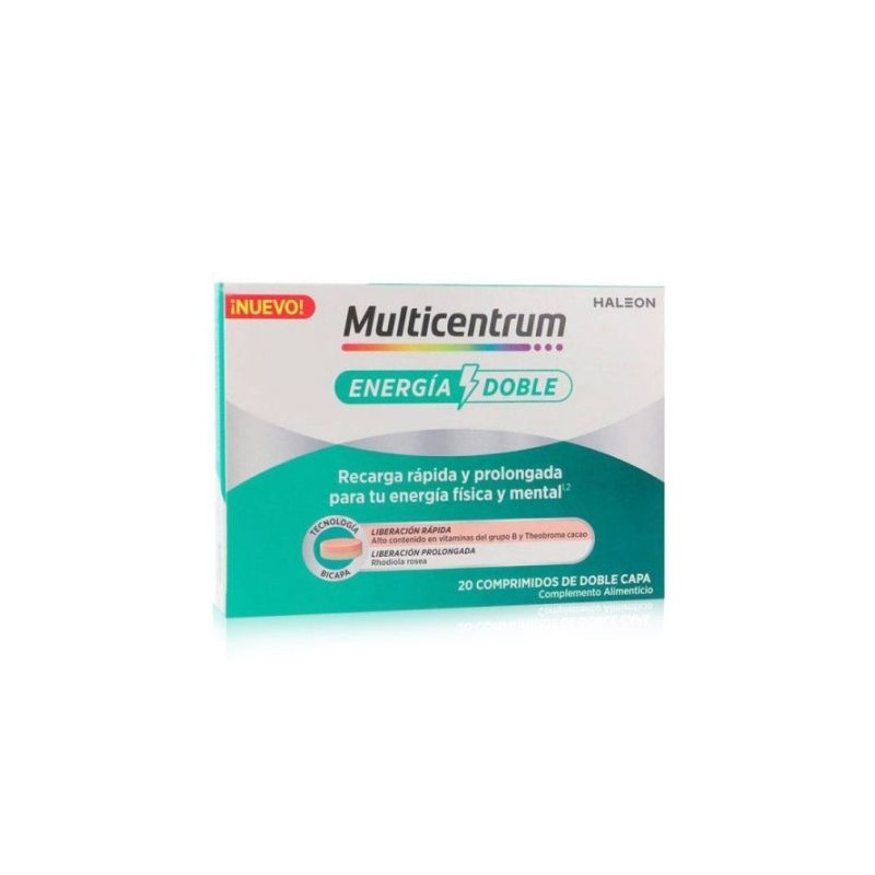 MULTICENTRUM ENERGIA DOBLE 20 COMPRIMIDOS MULTICENTRUM ENERGIA DOBLE 20 COMPRIMIDOS