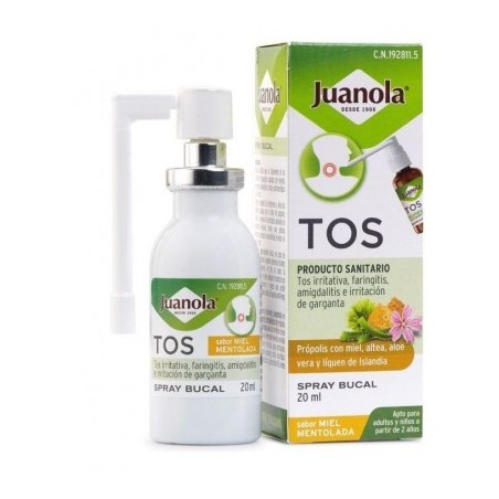  JUANOLA TOS SPRAY BUCAL MIEL MENTOL 120 ML 