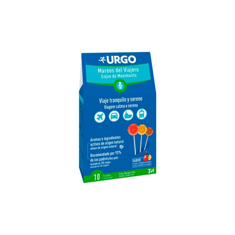 URGO MAREOS DEL VIAJERO 10 PIRULETAS URGO MAREOS DEL VIAJERO 10 PIRULETAS