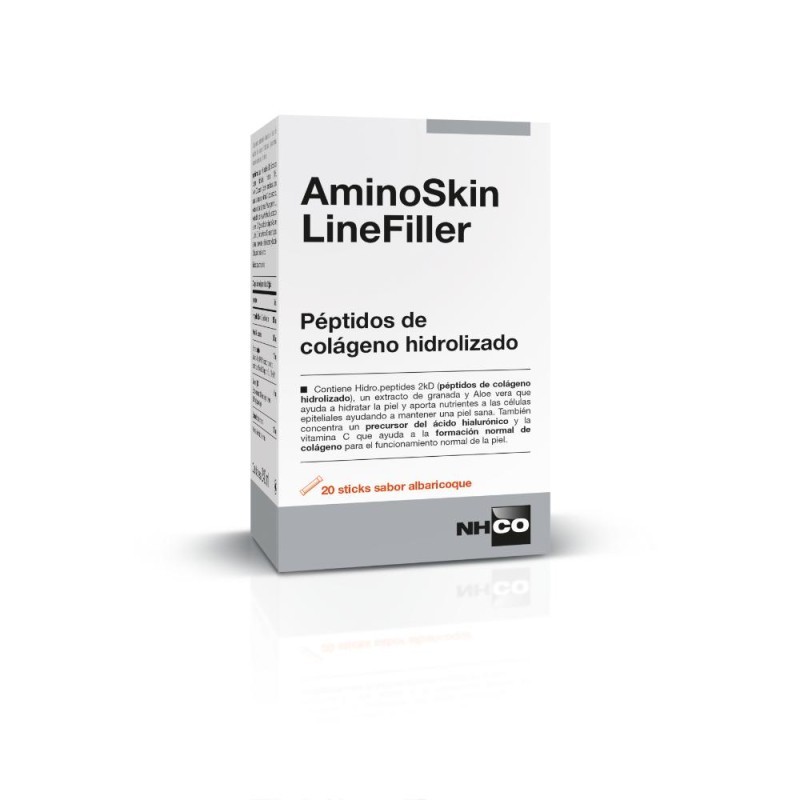 NHCO AMINOSKIN LINEFILLER 20 STICKS 12 G SABOR ALBARICOQUE NHCO AMINOSKIN LINEFILLER 20 STICKS 12 G SABOR ALBARICOQUE