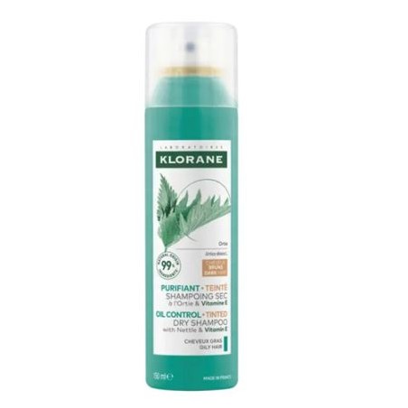  KLORANE CHAMPU SECO AL EXTO DE ORTIGA CABELLO CASTAÑO O MORENO 1 ENVASE 150 ML 