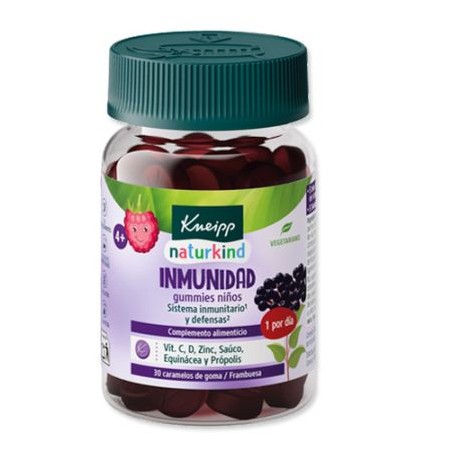  KNEIPP GUMMIES NIÑOS IMMUNIDAD 30 CARAMELOS DE GOMA SABOR FRAMBUESA 