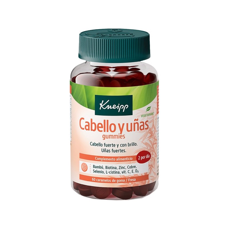 KNEIPP CABELLO Y UÑAS 60 GUMMIES SABOR FRESA KNEIPP CABELLO Y UÑAS 60 GUMMIES SABOR FRESA