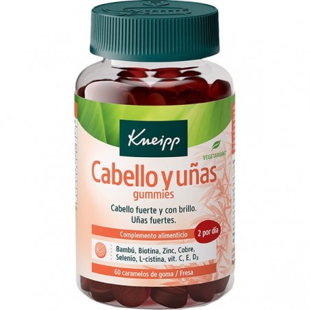  KNEIPP CABELLO Y UÑAS 60 GUMMIES SABOR FRESA 