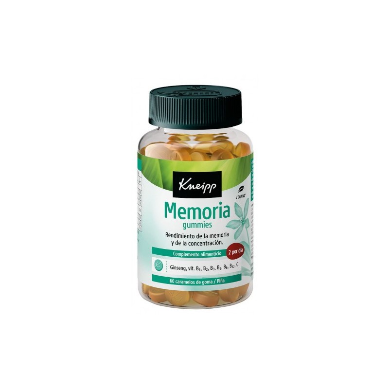 KNEIPP MEMORIA 60 GUMMIES SABOR PIÑA KNEIPP MEMORIA 60 GUMMIES SABOR PIÑA
