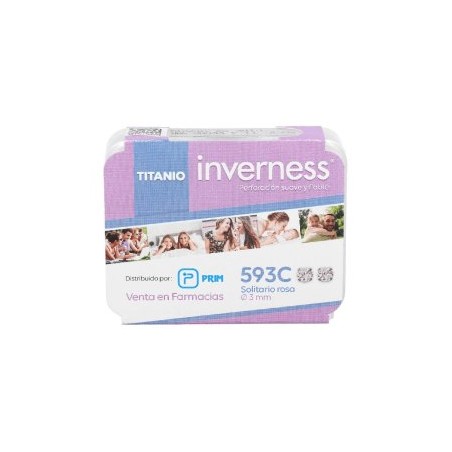  PRIM INVERNESS PENDIENTE TITANIO 593C SOLITARIO ROSA 3 MM 