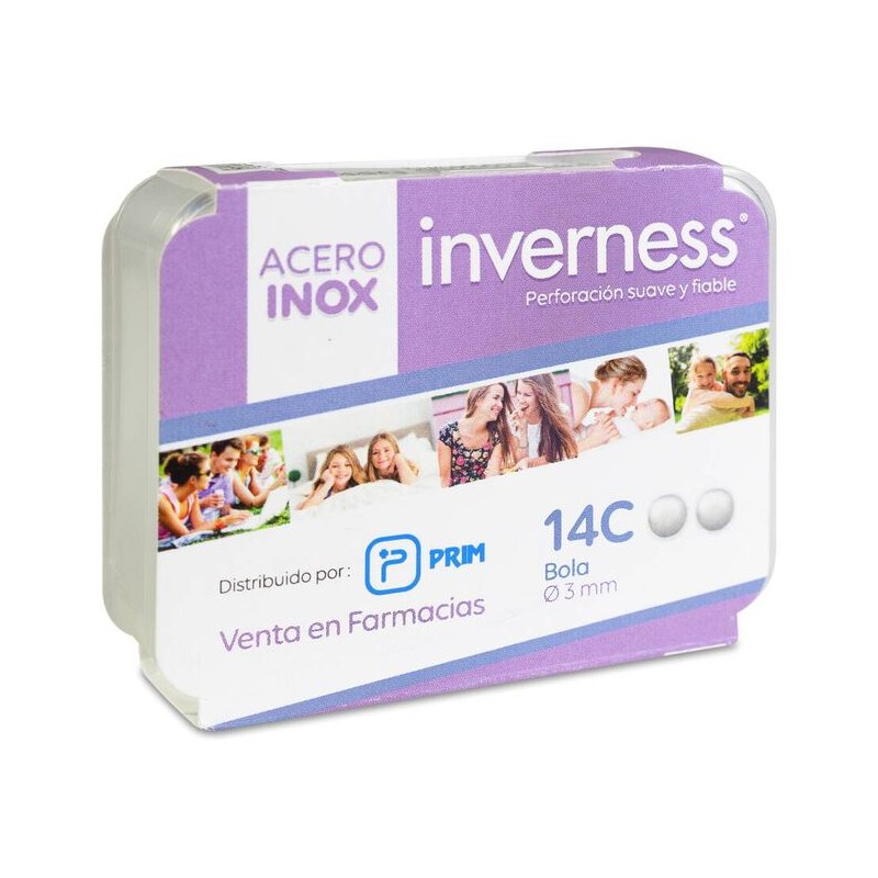 PRIM INVERNESS PENDIENTE ACERO INOXIDABLE 14C BOLA 3 MM PRIM INVERNESS PENDIENTE ACERO INOXIDABLE 14C BOLA 3 MM