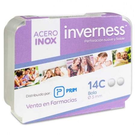 PRIM INVERNESS PENDIENTE ACERO INOXIDABLE 14C BOLA 3 MM 