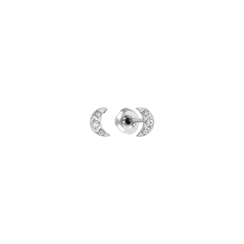 PRIM INVERNESS PENDIENTE ACERO INOXIDABLE 1216C LUNA CRISTAL NATURAL 7 MM PRIM INVERNESS PENDIENTE ACERO INOXIDABLE 1216C LUNA CRISTAL NATURAL 7 MM