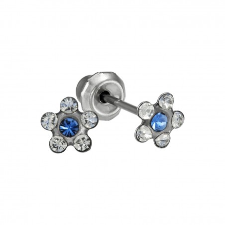  PRIM INVERNESS PENDIENTE ACERO INOXIDABLE 119C FLOR NATURAL AZUL 